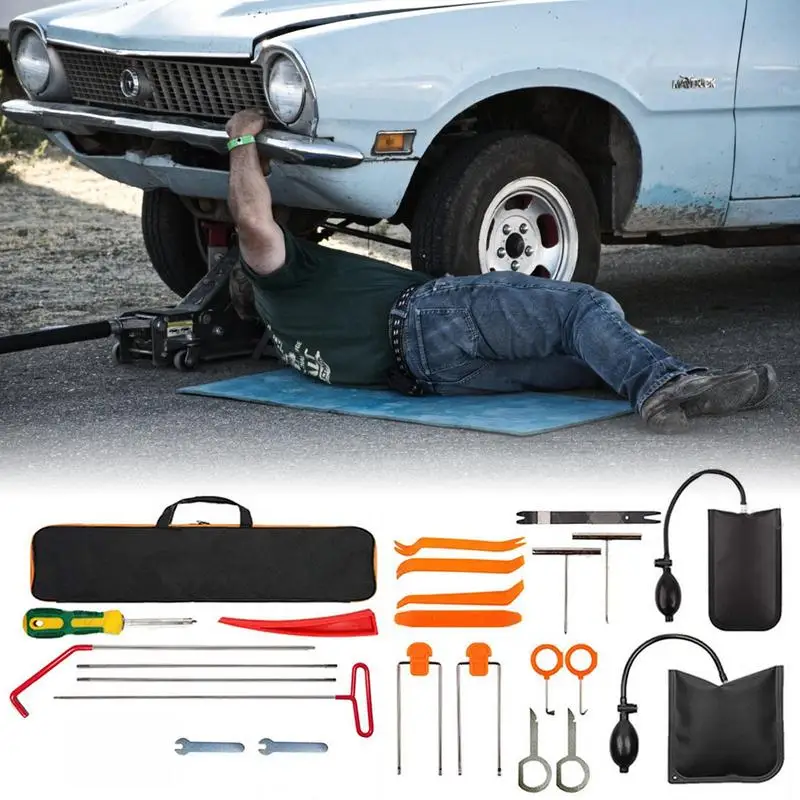 

Car Door Lock Opener Tool Kit Car Wedge Pump Locksmith Thickened Door Repair Air Cushion Emergency Open Unlock Tool Kit For Cars