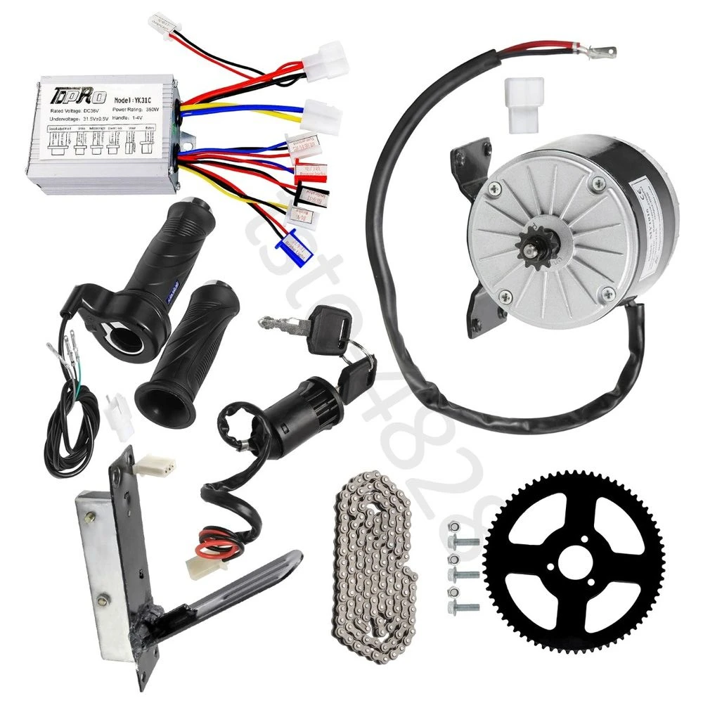 36V 350W Brush Motor Controller Throttle 25H 26mm sprocket for  Scooter Go kart ATV