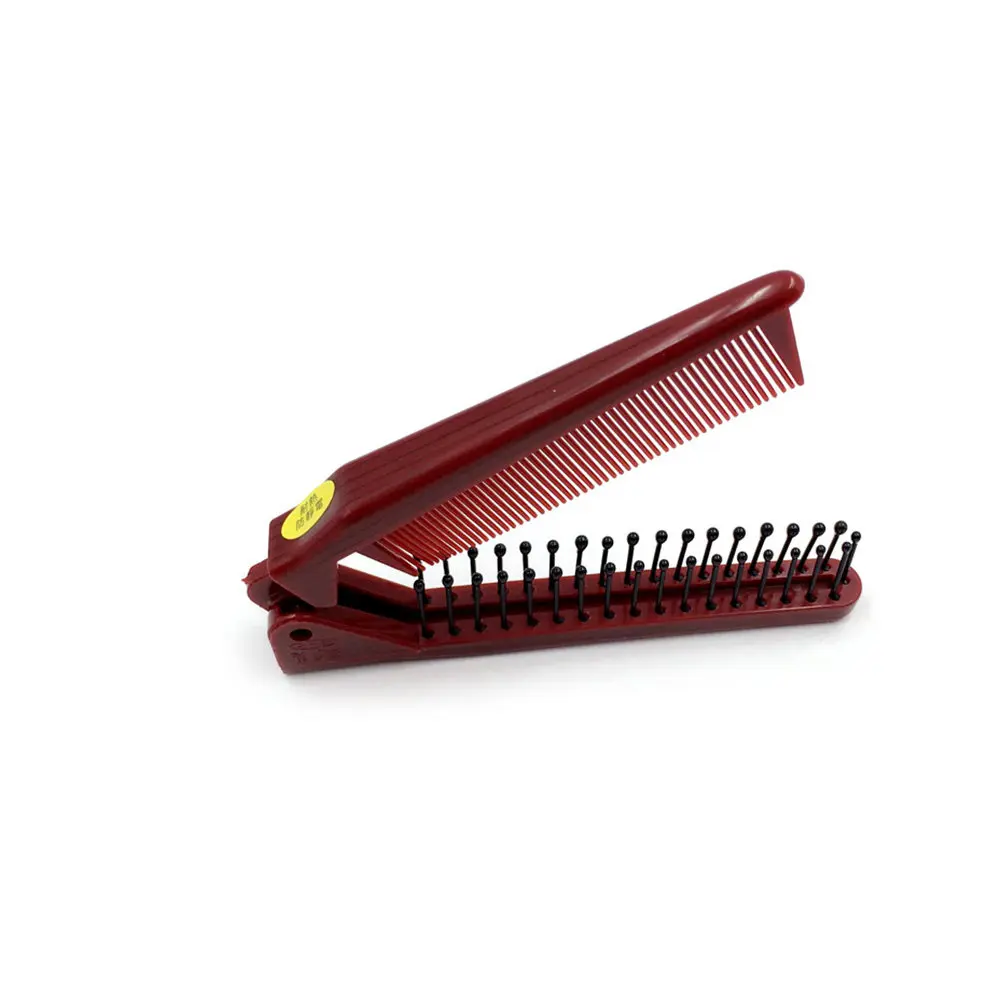 4Pcs Portable Foldable Hair Comb Plastic Space Efficient Pocket Travel Comb for Beard Mustache Head Hair Styling Grooming