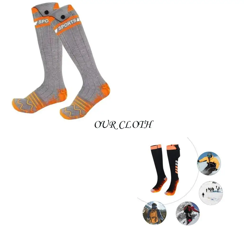 5000mAh Battery Heated Socks APP Control Electric Stockings for Camping Trekking Y1AC