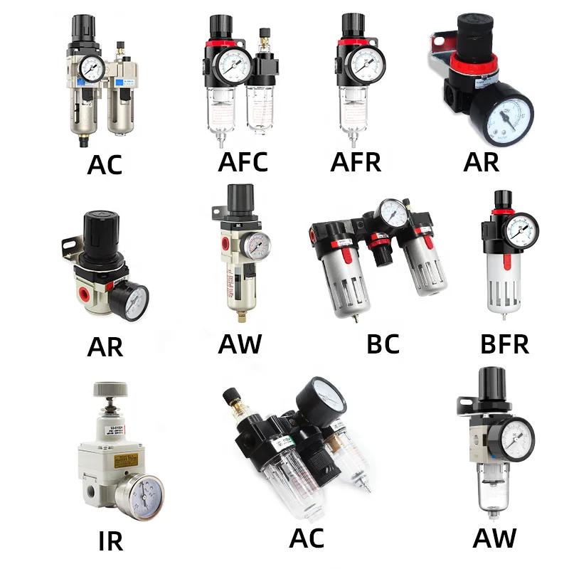 

Air pressure regulator FRL air source processor automatic oil discharge mis pneumatic regulator