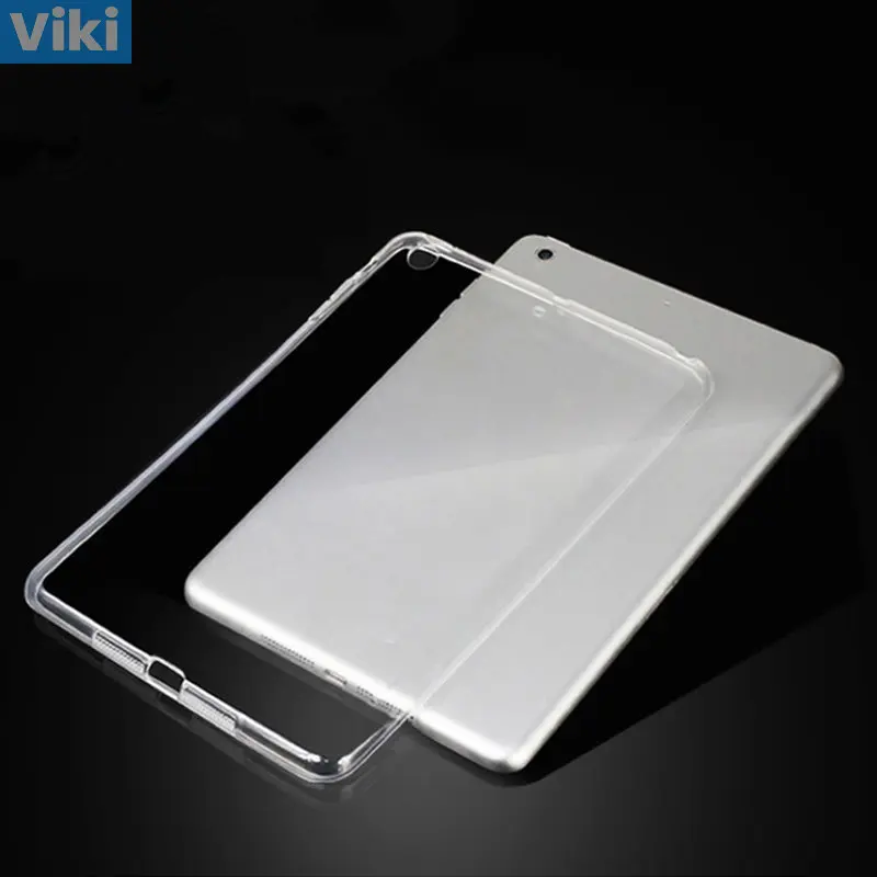 For New iPad 9.7 2017 2018 Case TPU Silicon Transparent Slim Cover for iPad Air 4 2020 2021 iPad 10.2 Mini 5 6 Coque Capa Funda