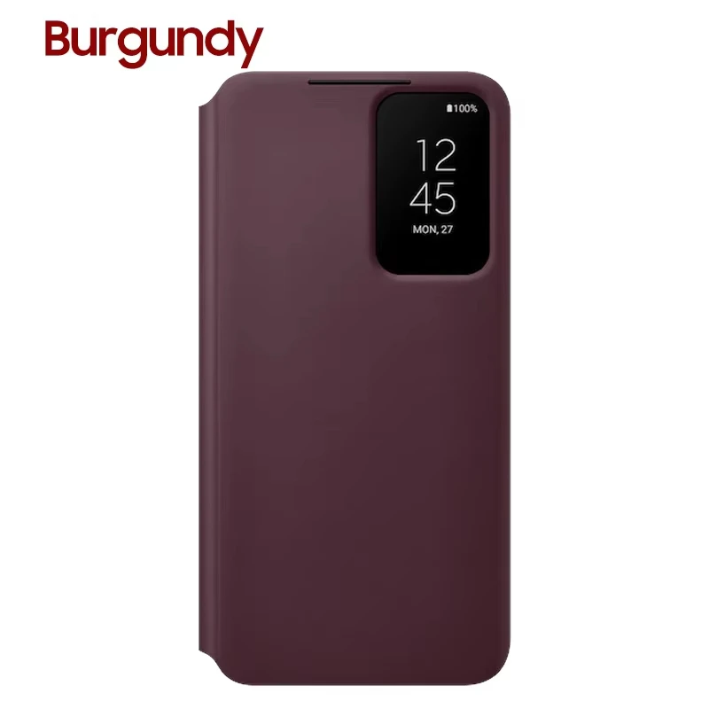 Originele Samsung Galaxy S22 Clear View Smartphone Cover voor Galaxy S22 S-View Flip Cover Schokbestendig EF-ZS901