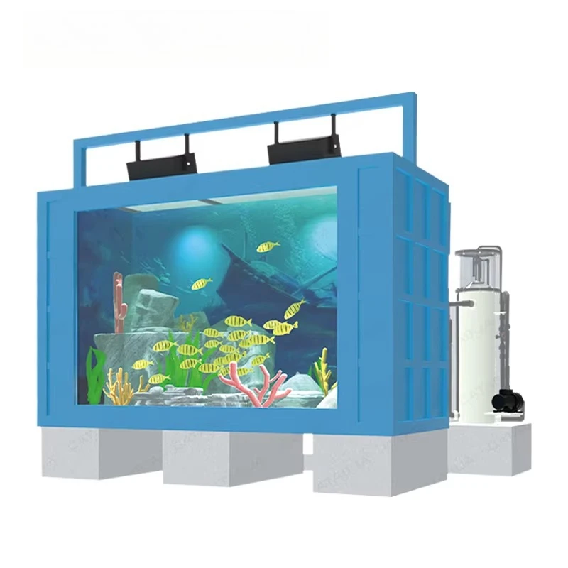 500L Heavy Duty Marine Grade Aquarium Tank Self Cleaning Function and Advanced Filtration for Pond Filter System