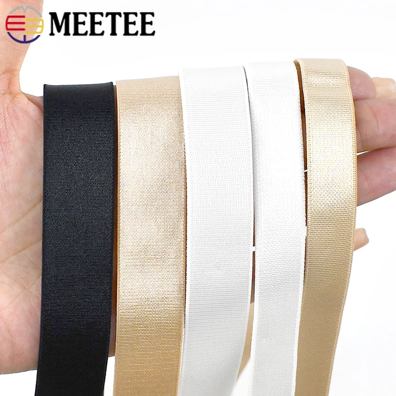 10Meters Nylon Elastic Band for Bra Underwear Strap Runbber Tape Pants Stretch Webbing Bands DIY Sewing Accessories 6-30mm