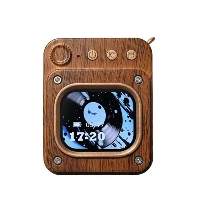 NEW Vintage Bluetooth Speaker Multi-Functional Smart Mini Speakers Outdoor Portable Speaker Touch Screen Pocket Audio