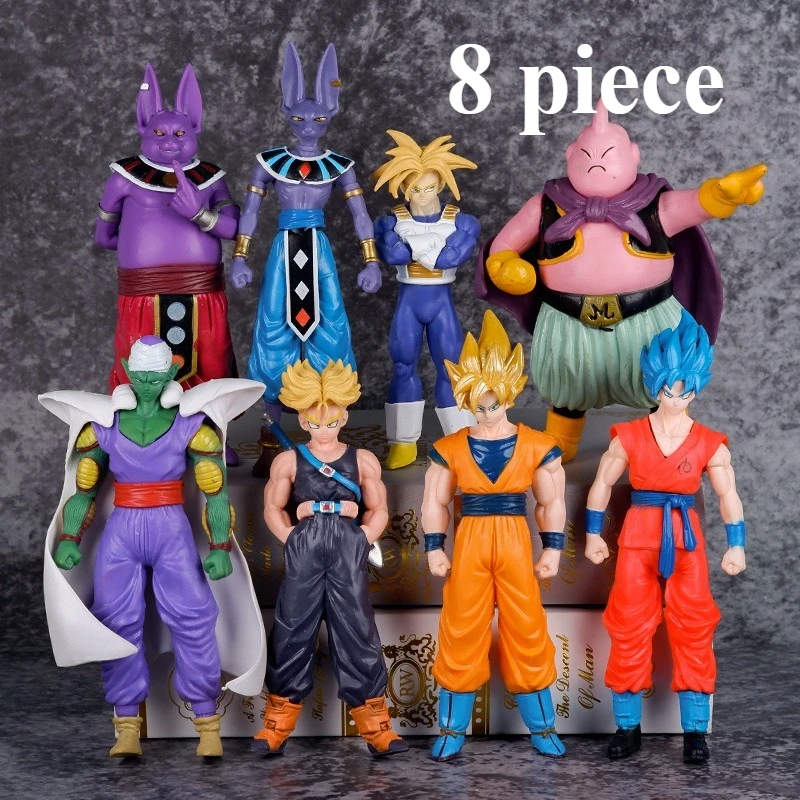

13cm New Dragon Ball Anime Figure Majin Buu Son Goku Peripheral Model Statue Desktop Decoration Ornaments Birthday Gifts Toys