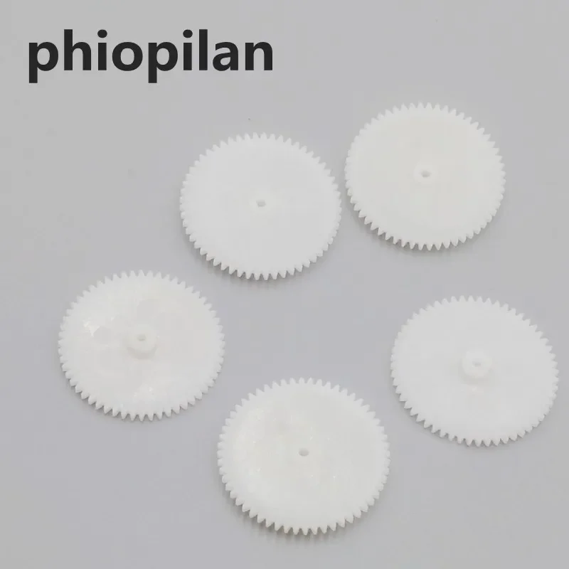 PHIOPILAN 56-2A 0.5 modulus 56T 2A 52 Teeth Plastic wheel gear for toy,Motor gear gearbox  fit to 2mm optical axis