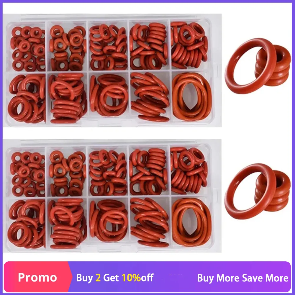 CS1-2.4 O Ring Seal Washer Food Grade Silicone VMQ Cooker Rubber Insulated Silica Gel Red Silicon O-ring Sealing Gasket Washers