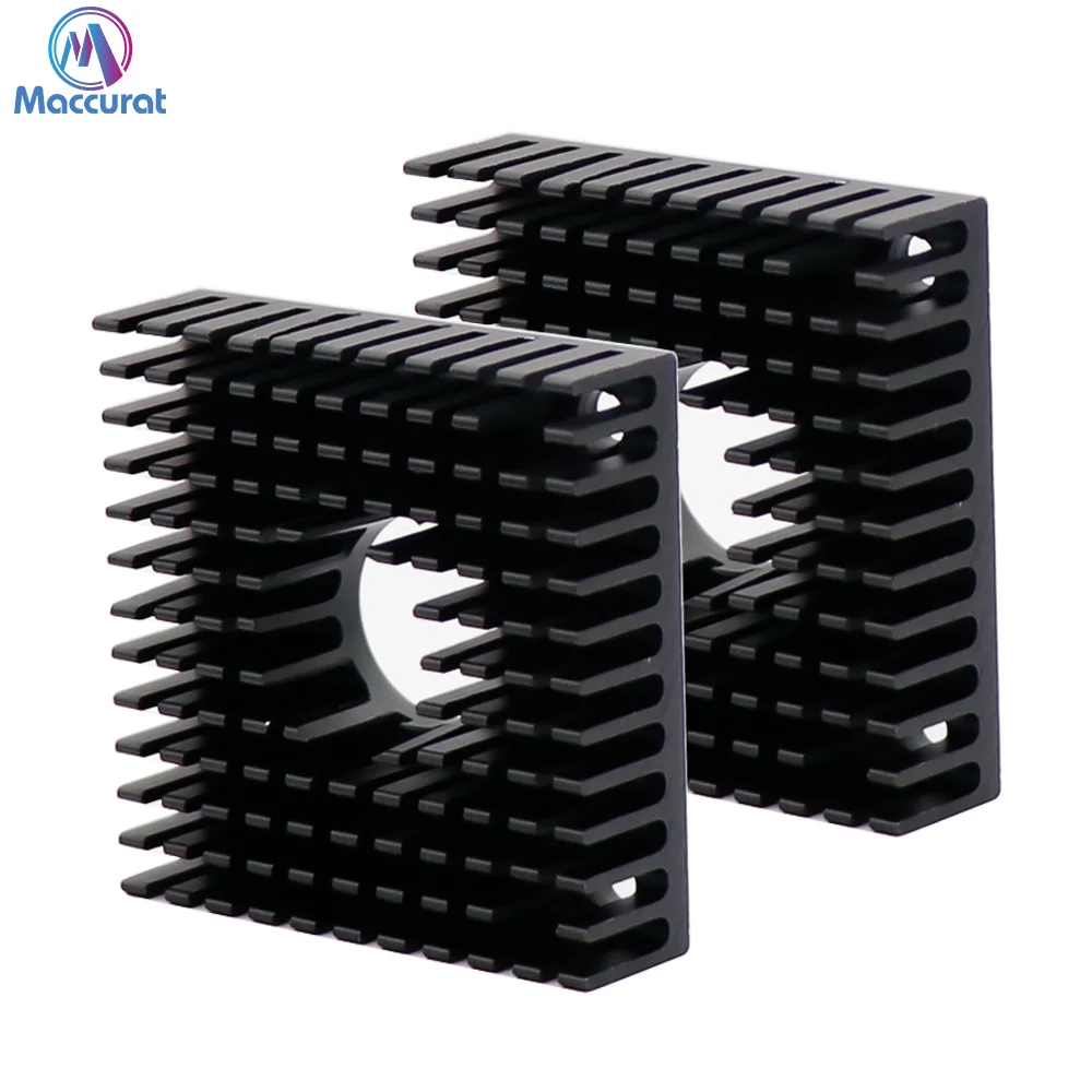 MK7 MK8 Heat Sink 3D Printers Parts 40mm*40mm*11mm Black Heatsink 40x40x11mm Accessories Aluminum Alloy Cooling Fins Sinks Part