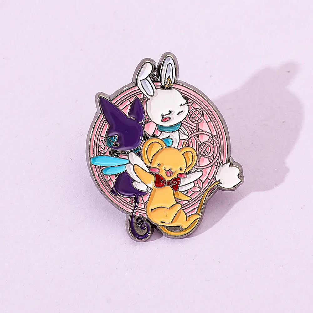 Rabbit Brooch Cute Animal Shape Metal Badge Small Accessories Wholesale Cap Pins and Badges Brooches for Clothing Backpack Pin