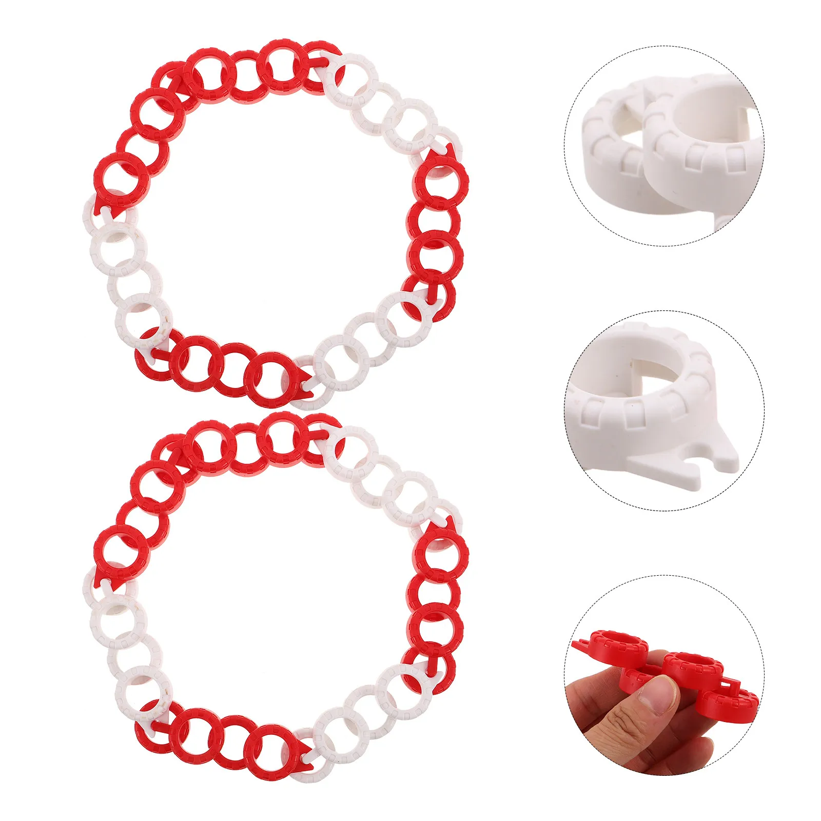 

50Pcs Rc Drift Track Barriers Plastic Roadblock Set Red White Portable Mini Rc Car Drift Runway Indoor Race Track Fence