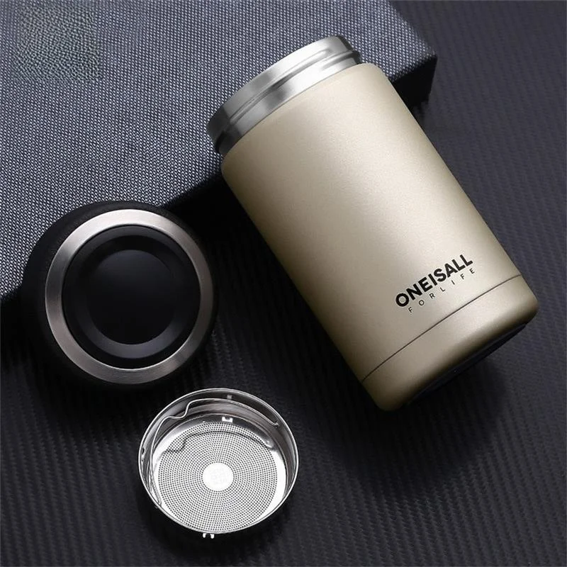 

Большая емкость с широким горлышком ort Fat 304, изолированная бутылка для воды из нержавеющей стали для мужчин и женщин, чашка с двойной крышкой для офисного использования