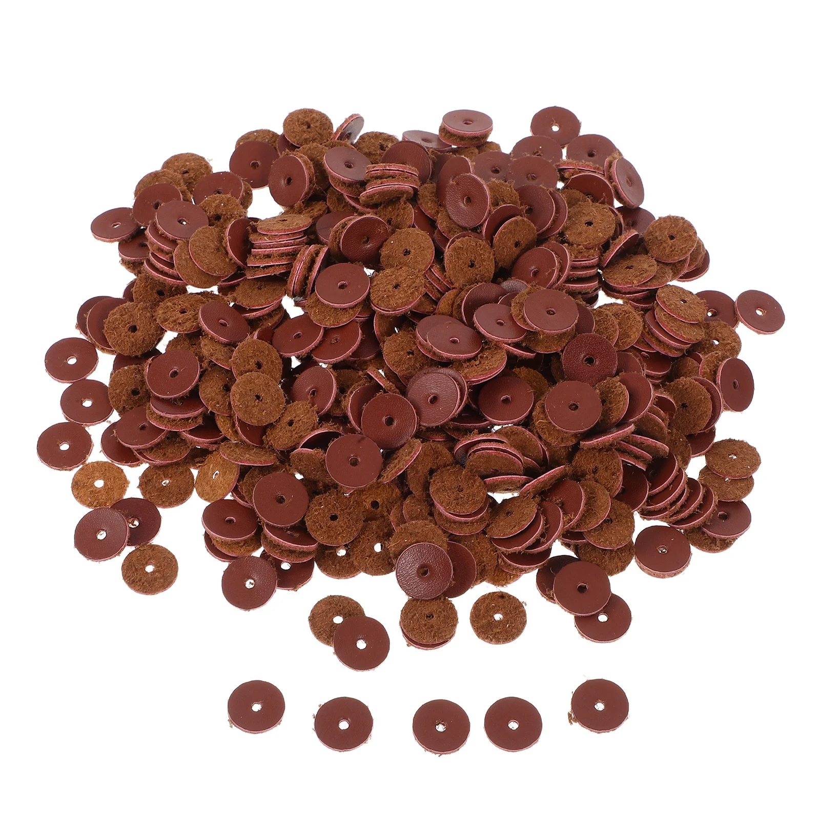 

500Pcs Round Cushion Washers Durable Spacer Pads for Belts Straps Tool Vests Bags DIY Washers for Craft