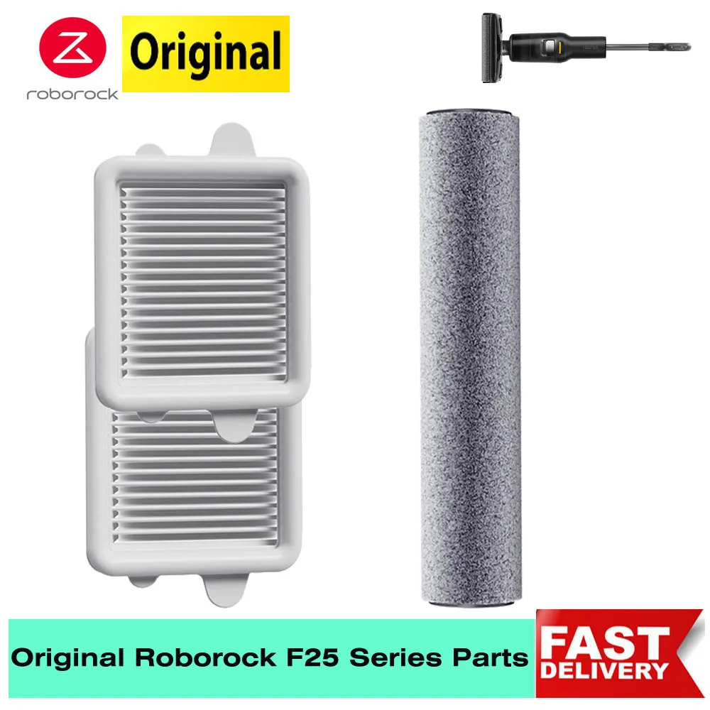 Original Roborock F25 Series Roller Brush HEPA Filter Parts for F25 ALT/F25 ACE/F25 RT Wet and Dry Vacuum Cleaner Accessories