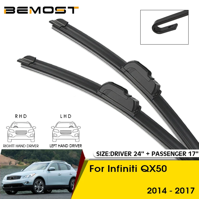 

Car Wiper Blades For Infiniti QX50 2014-2017 Windshield Windscreen Front Window Blades 24"+17" Car Accessories