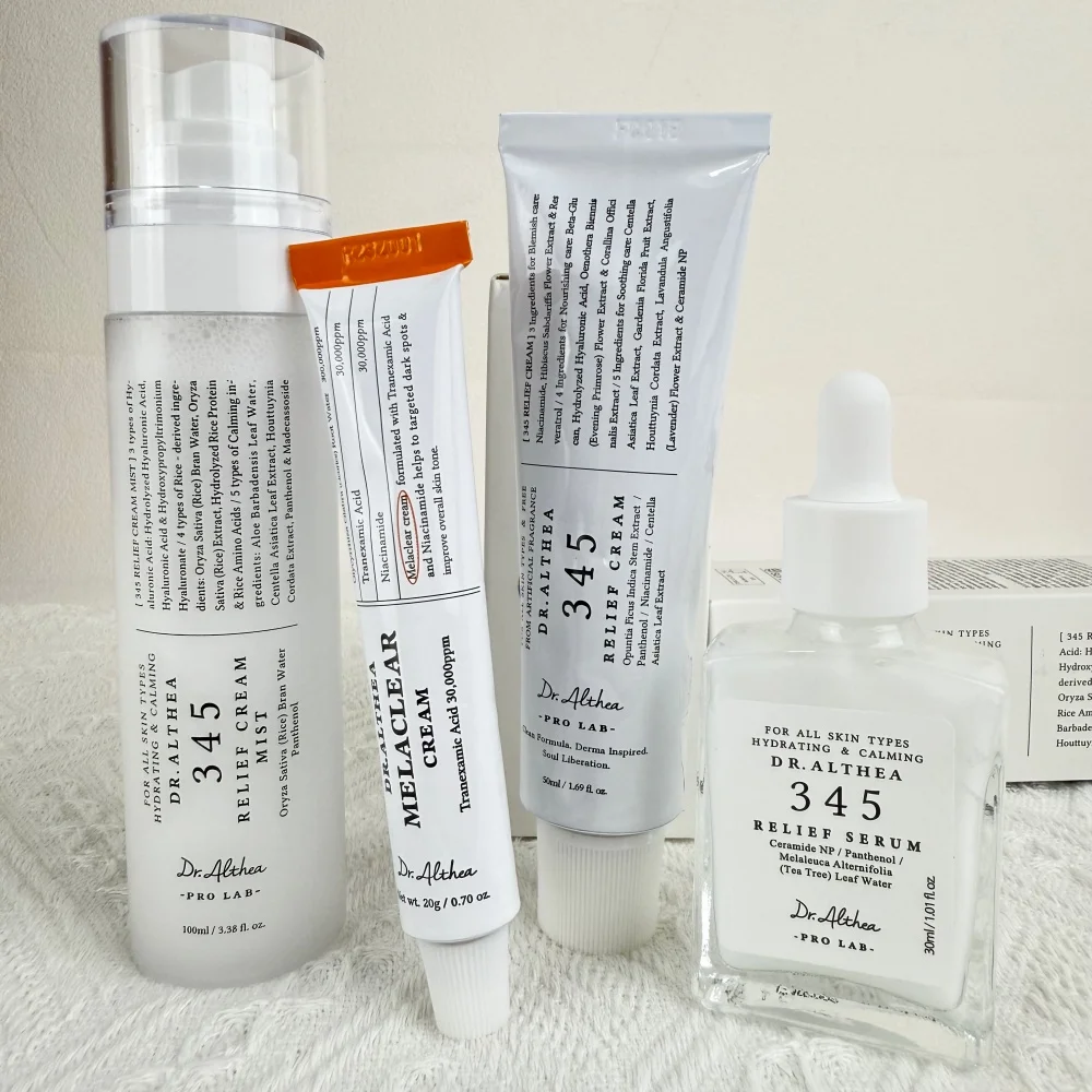 Dr.Althea 345 Collection Mist Serum Cream Melaclear Cream TXA Balance Oily Skin Post-acne Mark Care Anti Redness Acne Prone Skin