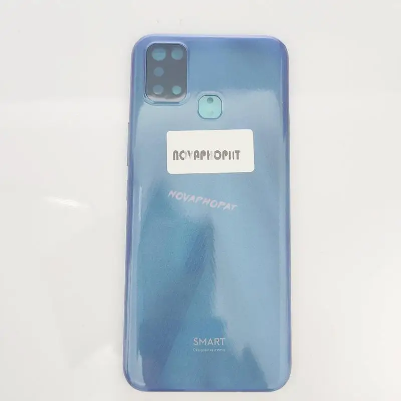 For Infinix Smart 5 X657 X657B Battery Door Cover Rear Case Back Housing Side Power Volume Botton Bezel Camera Glass Lens