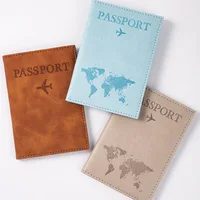 Airplane Passport Cover Case for Women Men Travel Passport Case Cute Passport Wallet Purse Girl Passport Holder 2