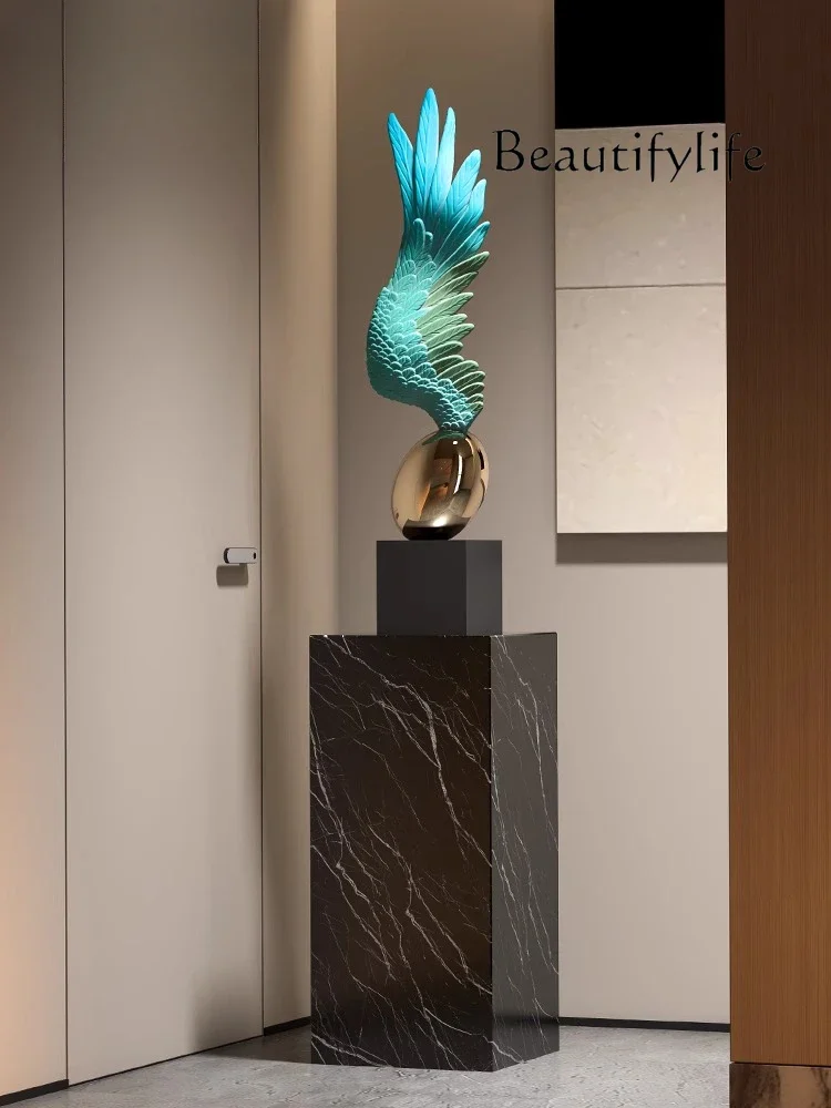 

Nordic living room entrance niche ornament hotel lobby floor decoration