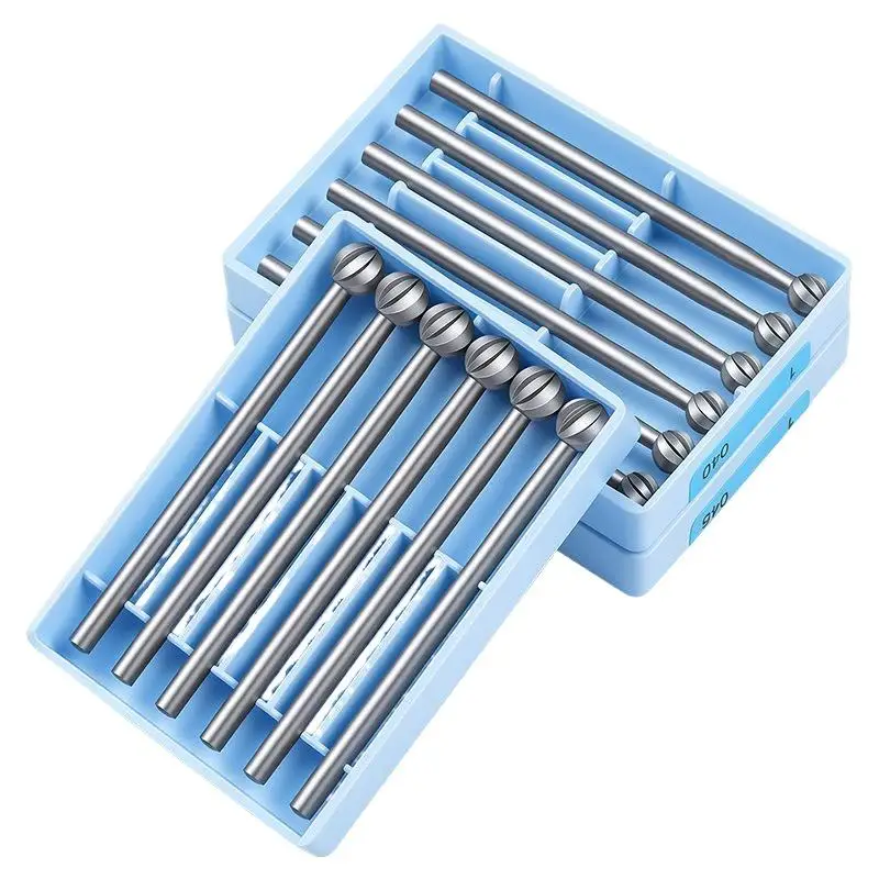 6 Stück 0,3-2,3 mm Kugelfräser HSS Schmuck Gravur Schnitzmesser 2,35 Schaft Oliven-Bernstein-Fräser Router-Bit Holzfräser – Detail 7