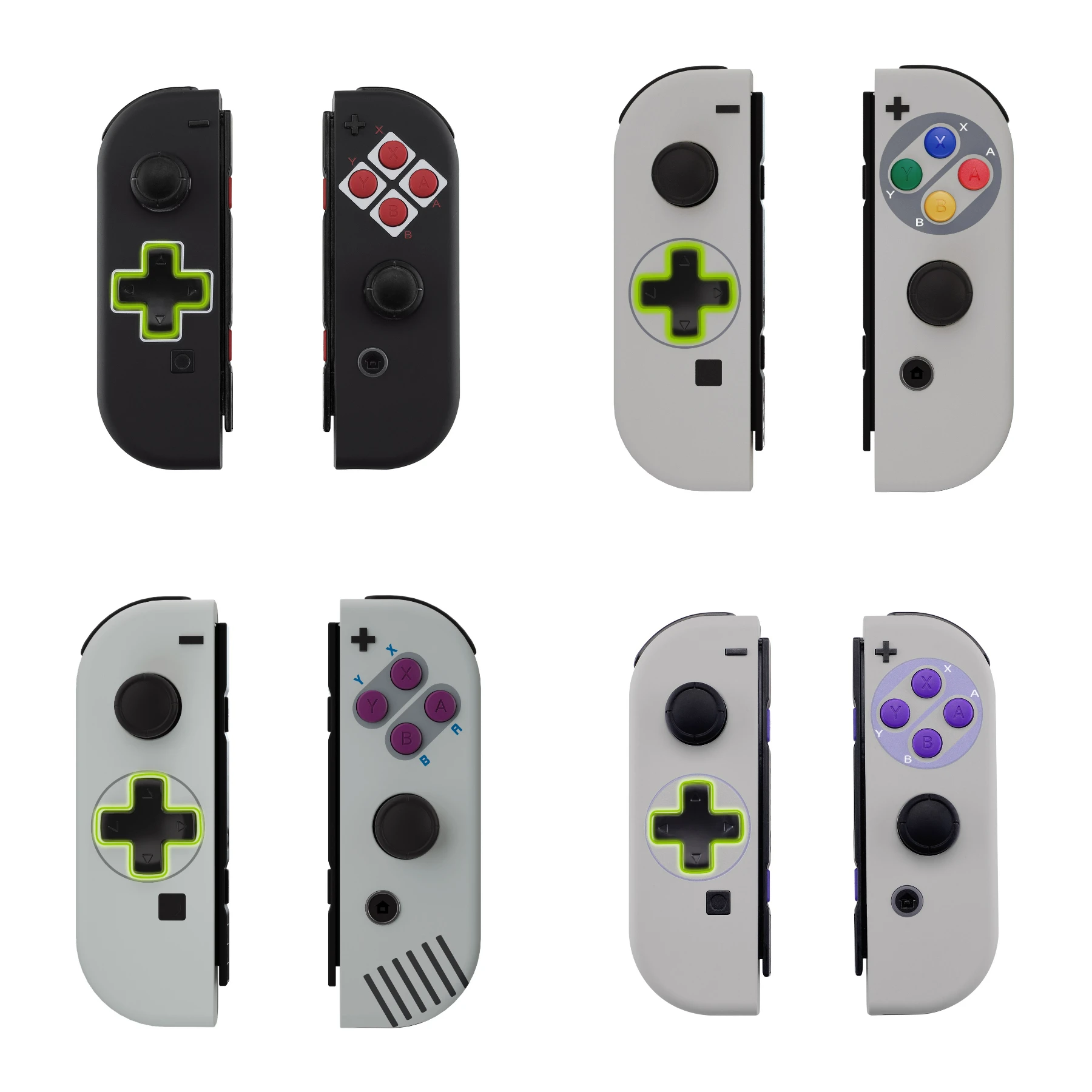 eXtremeRate Replacement Housing JoyCon Shell Buttons Controller Case for NS Switch JoyCon/OLED JoyCon -Classic Series