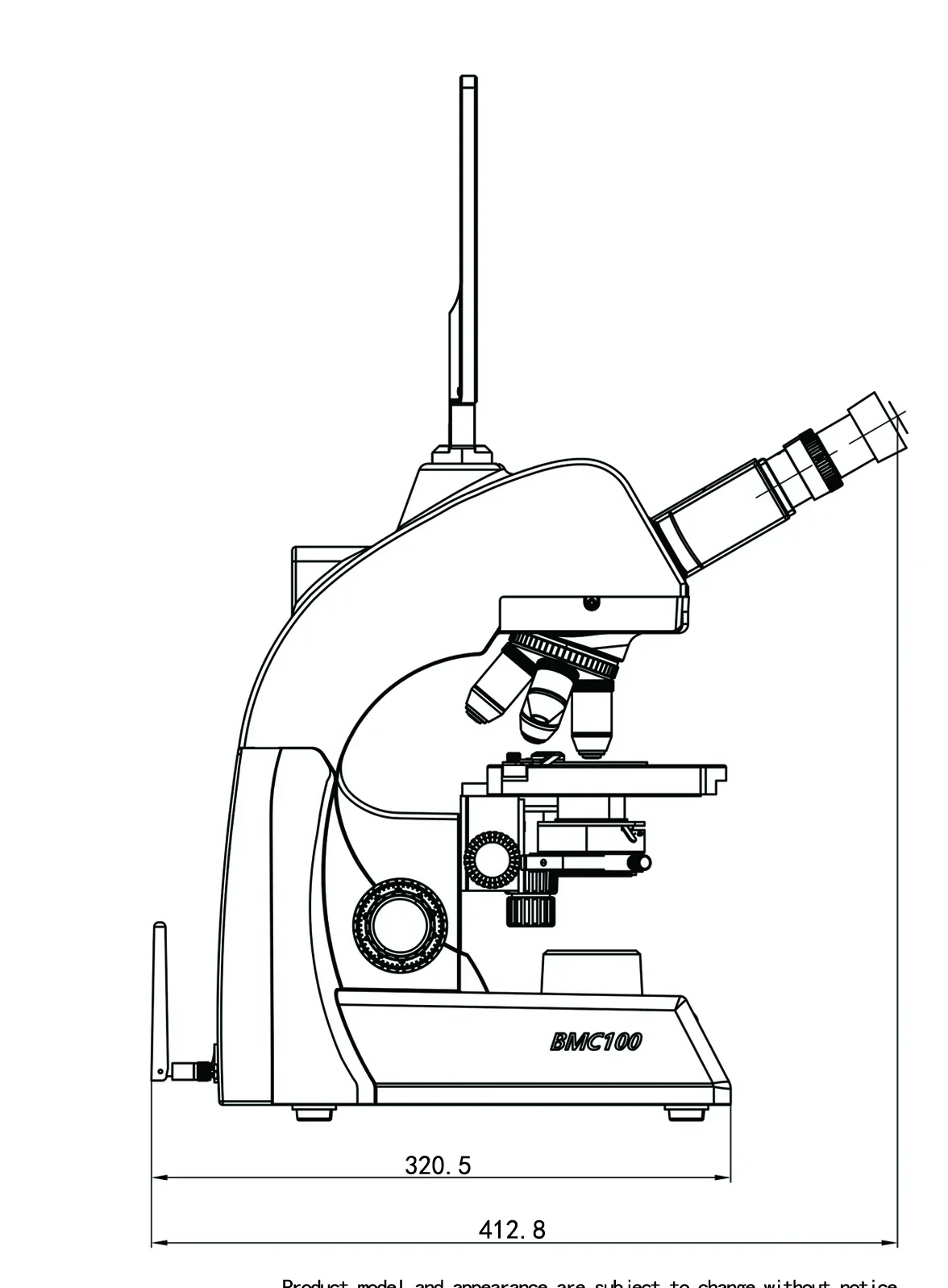 Ziekenhuis MCS-IID-F100 Biologische microscoop donkerveld live analysemicroscoop voor laboratorium