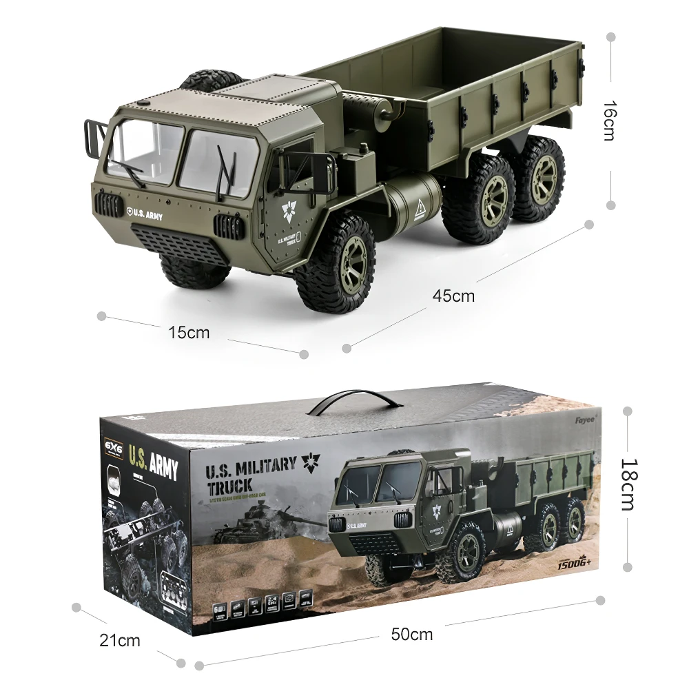 FAYEE FY004 RC รถ 2.4G All-Terrain 6WD Off-Road รถกระบะ 70M ระยะทาง HD WIFl 30W กล้อง APP ควบคุมรถปีนเขา