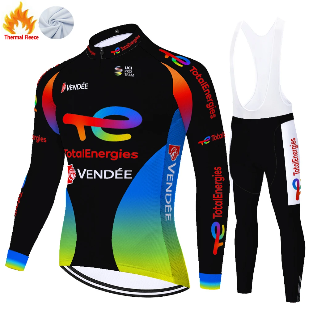 2024 total new energies Winter Fleece Cycling Clothing Men Ciclismo Masculino Cycling Set Equipos De Ciclismo Cycling Jersey