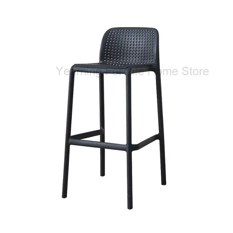 Nordic Minimalist Design Office High Barber Bar Chair Barber Cafe Outdoor Beach Chairs Plastic Sandalye Nordic Furniture