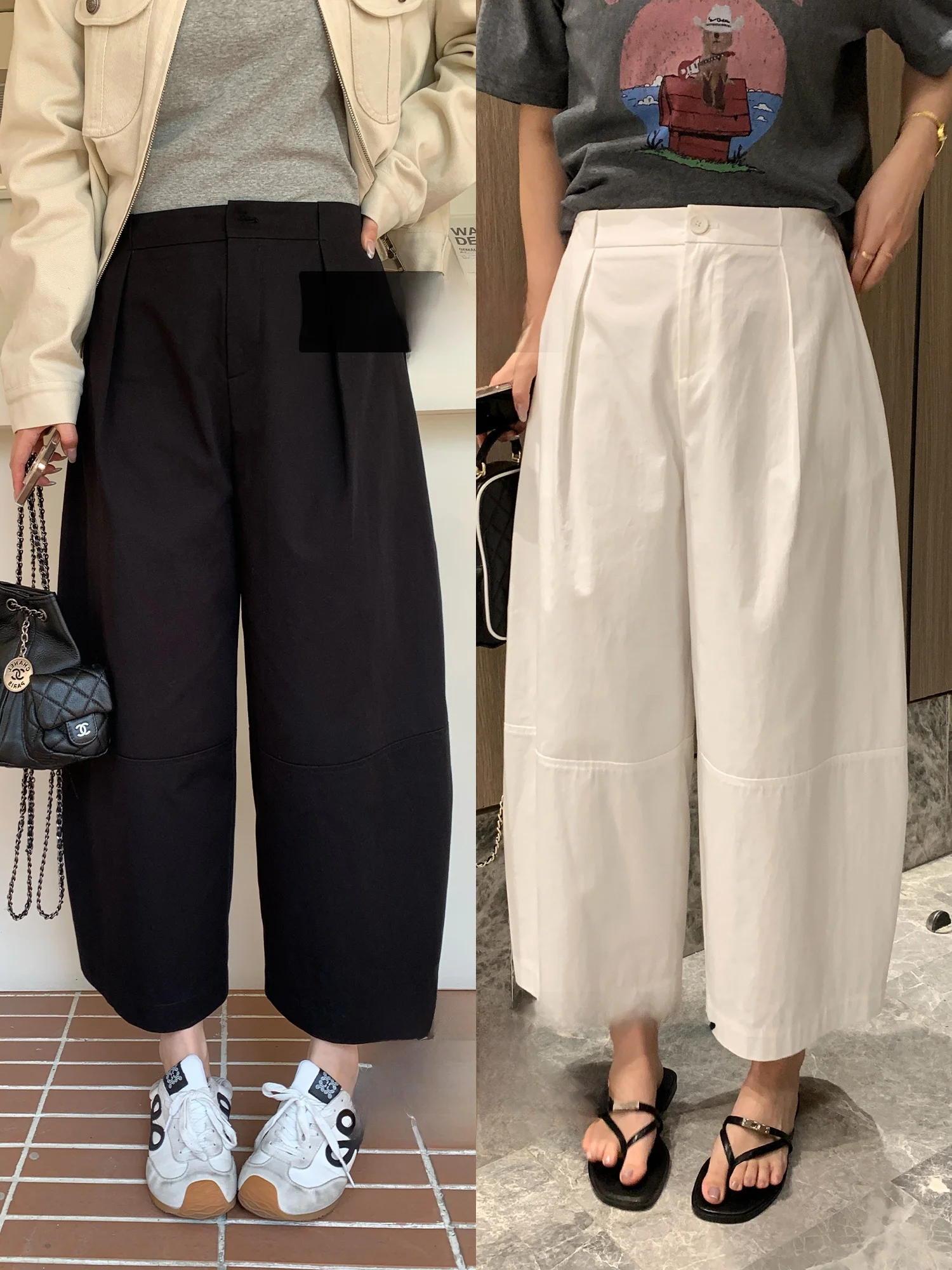 

Брюки NAZ большого размера: повседневные, винтажные, рабочие, свободные, широкие, прямые, модные, для полных женщин