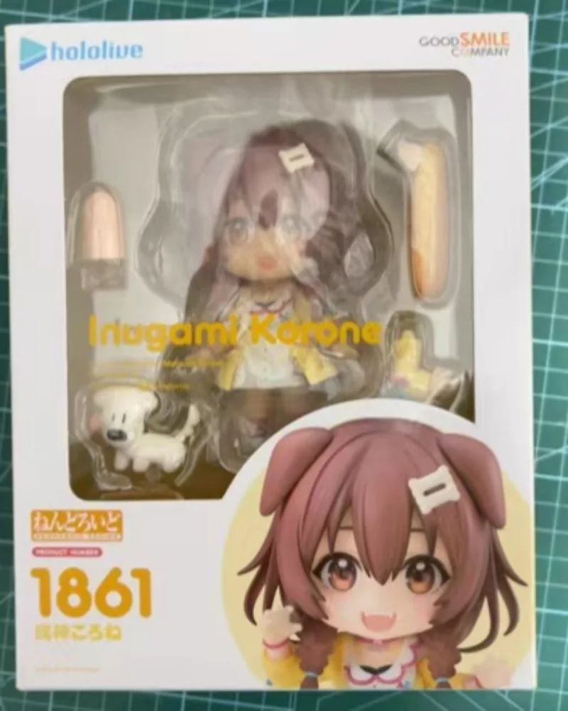 

In Stock Original GSC Nendoron#1816 Hololive Inugami Korone 10CM Figure Ornaments Gift Cartoon Anime Toys Movable