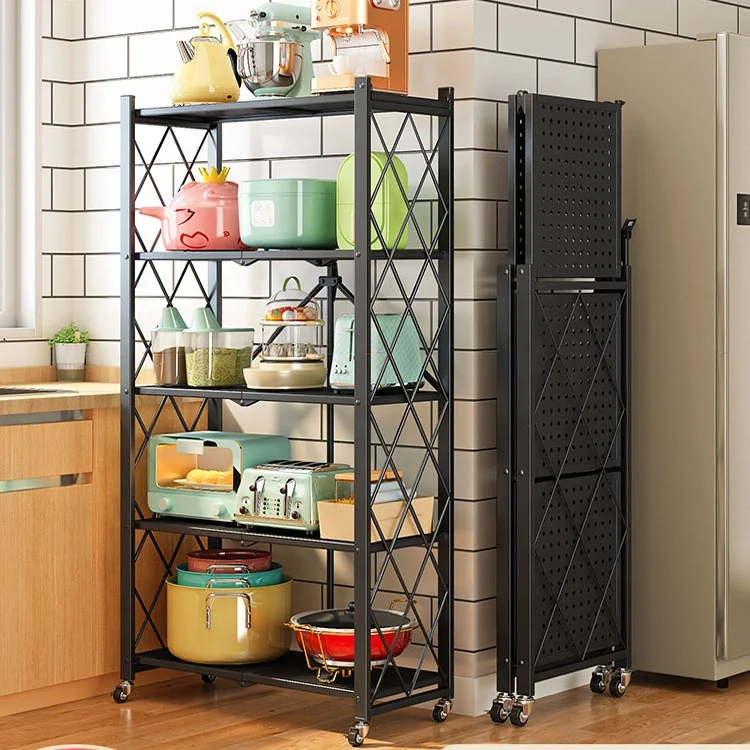 Multifunctional Metal Home Storage Organizer Folding Hot Sale Collapsible Storage Rack