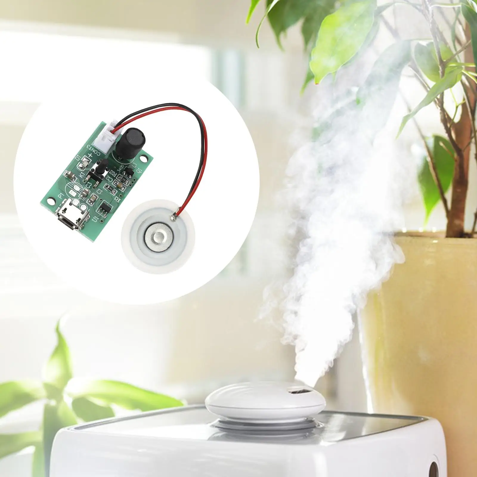 DIY USB Humidifier Driver Board, Atomization Plate ความถี่ 108-110KHz สําหรับการทดลอง