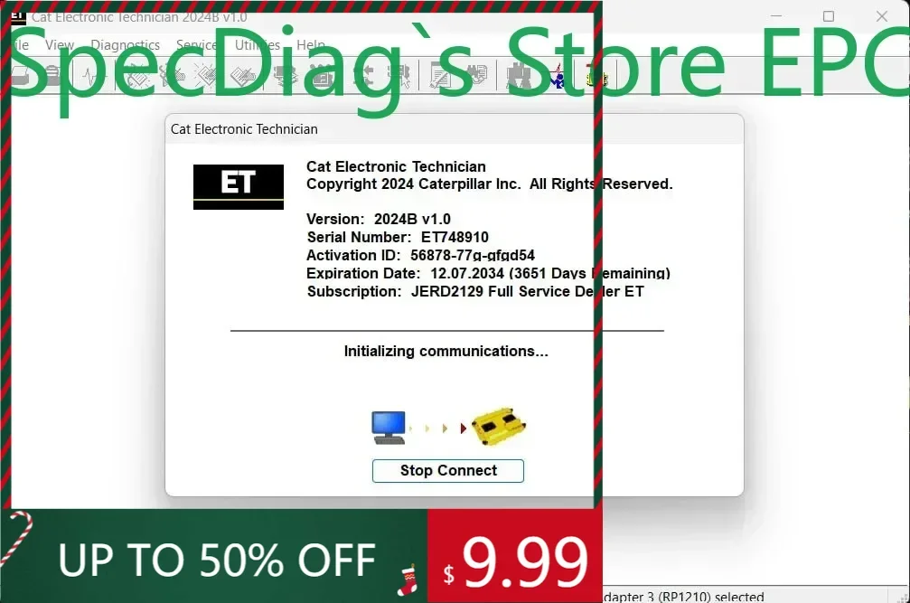

SpecDiag Cat ET 2019B+Perkins EST 2019B+IHI SHIBAURA Электронный сервисный инструмент 2019B+OLYMPIAN 2019B+4 в 1 keygen