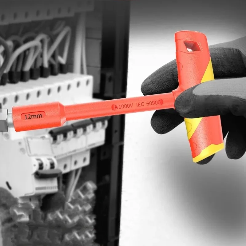 1 шт. LAOA VDE Т-образный торцевой ключ CR-V 4-14 мм шестигранный ключ изолированный шестигранный отвертка торцевой ключ устойчивый к напряжению 1000 В