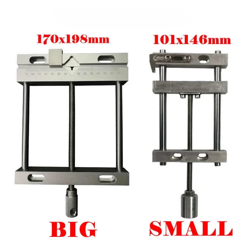 

Diy Mini CNC Aluminium Alloy Flat Tongs 170x198mm Milling Bench Vice Tool 101x146mm Parallel-jaw Screw Vise for Wood Fixture