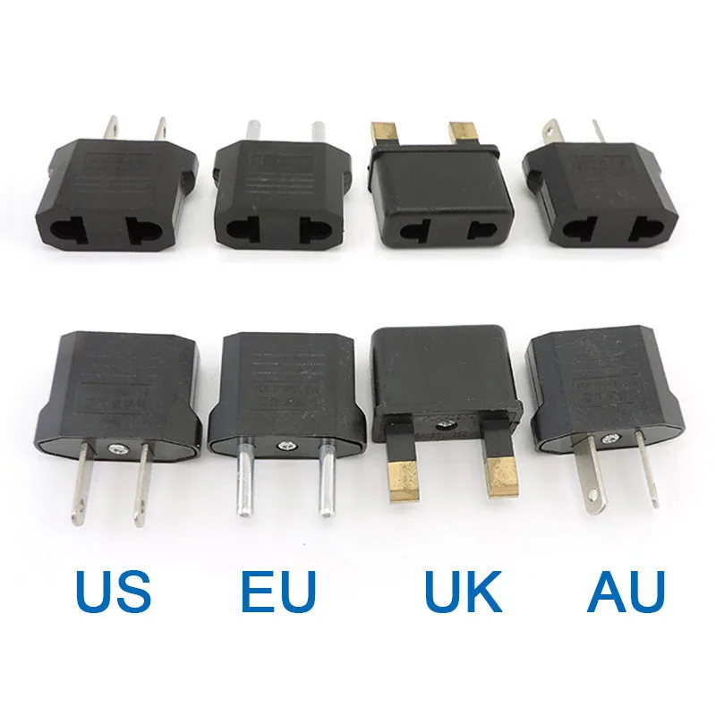 5x AC EU KR AU UK To EU US AU UK wall Travel power Adapter converter Electric Plug Socket Outlet for flashlight Charger part t