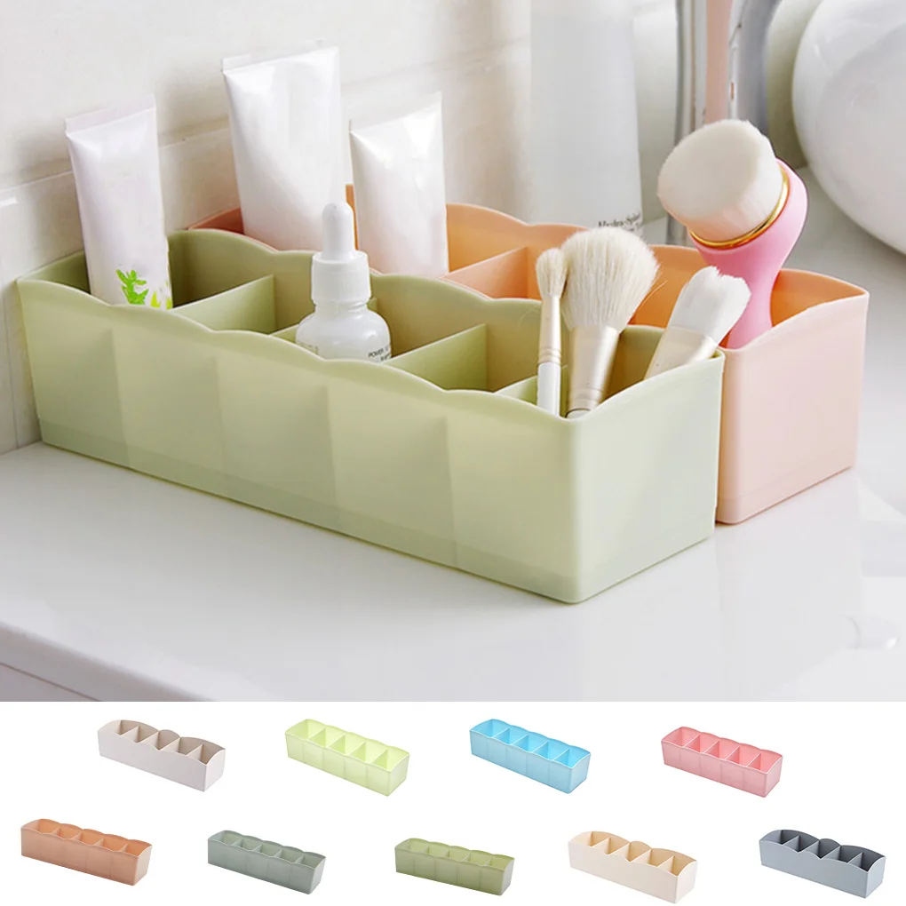 Plastic Organizer Tie Bra Socks Drawer Cosmetic Container Multipurpose Divider Storage Boxes