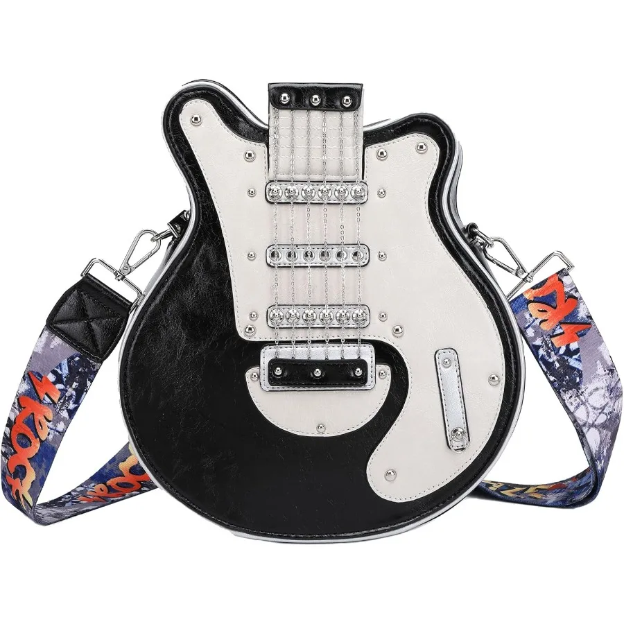 

Guitar Purse Music Trendy Crossbody Shoulder Bag for Women and Men