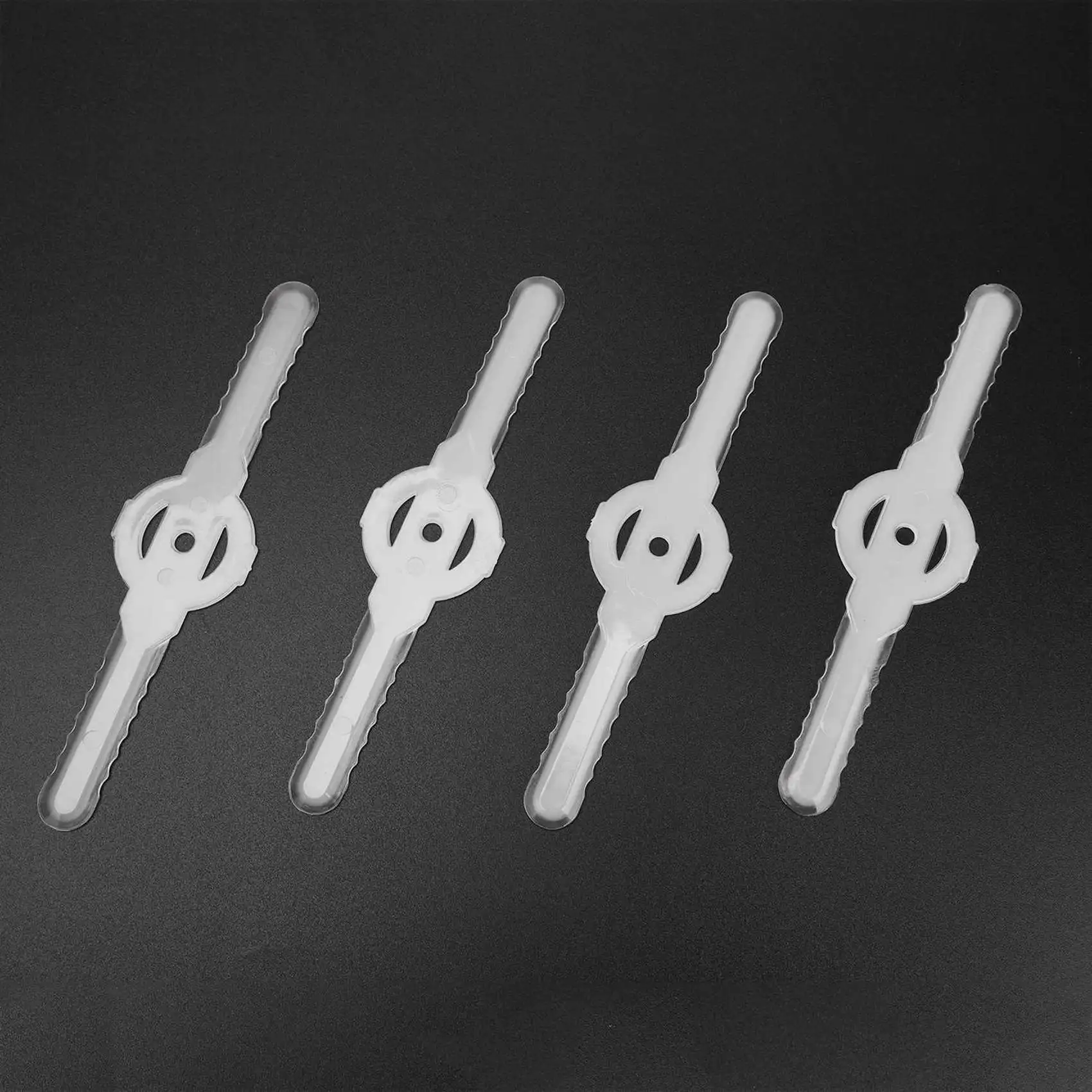 B84B-80Pcs Plastic Grass Trimmer Blades Lawn Mower Trimmer Accessories Lawn Mower Blade Cordless Trimmer Garden Tool