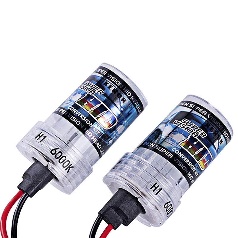 1pc Car Hid Xenon Headlight Bulbs Repacement H1 H3 H11 H7 H8 H4-1 H4-2  9006 9005 6000k Auto Lights Lamp