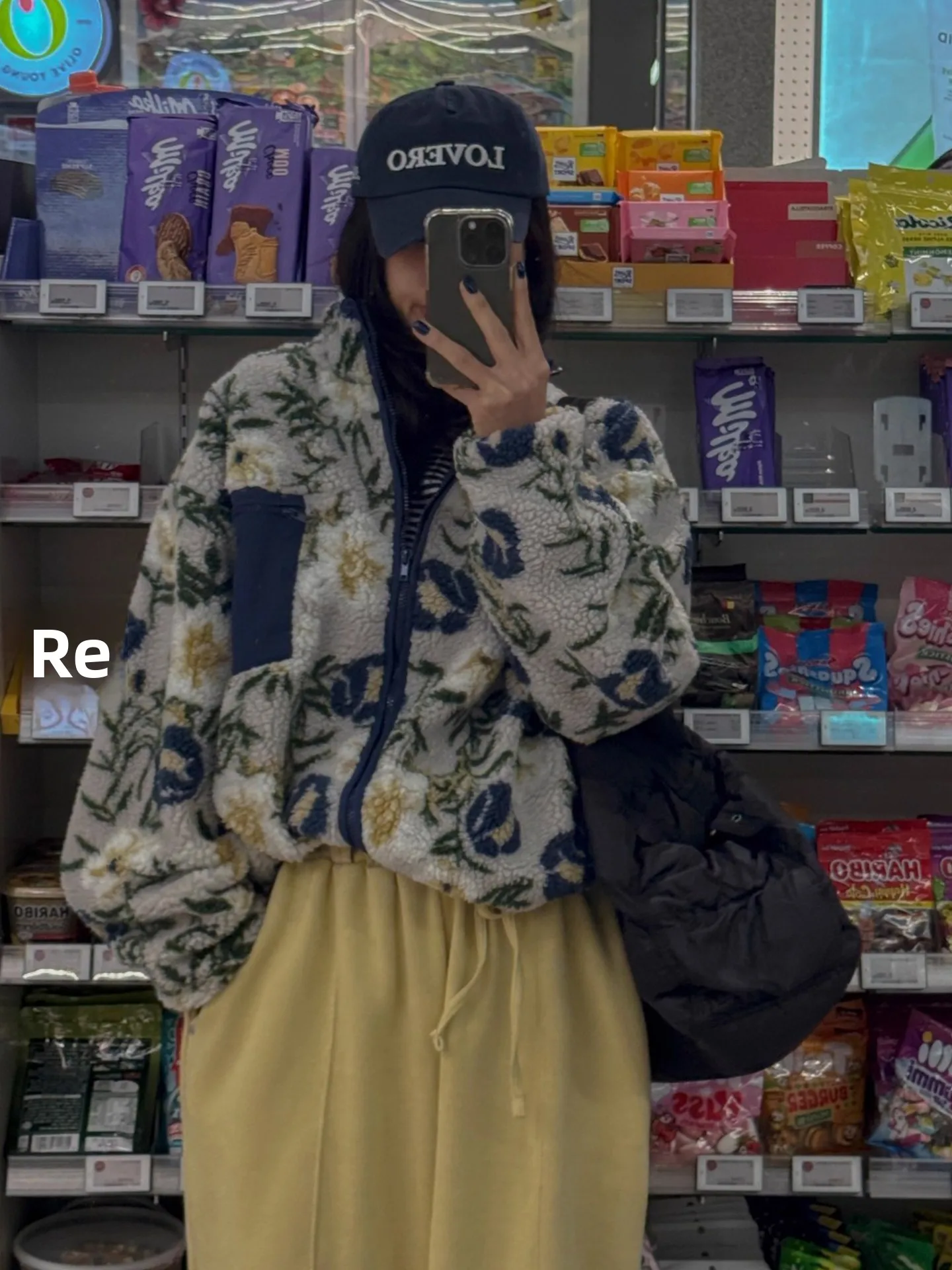 

Retro Floral Print Patchwork Zipper ket Cotton Jaet Women's Winter New Sle Dstring Versatile Cotton Outerwear