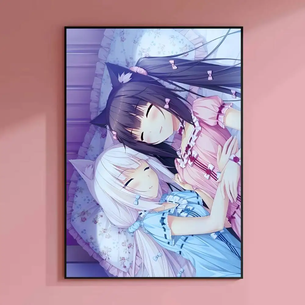 Chocola Vanilla N-Nekopara Poster HD-Leinwand-Wandkunst, wasserfester Druck für Schlafzimmer, Wohnzimmer, Heimdekoration, Geschenk – Detail 16