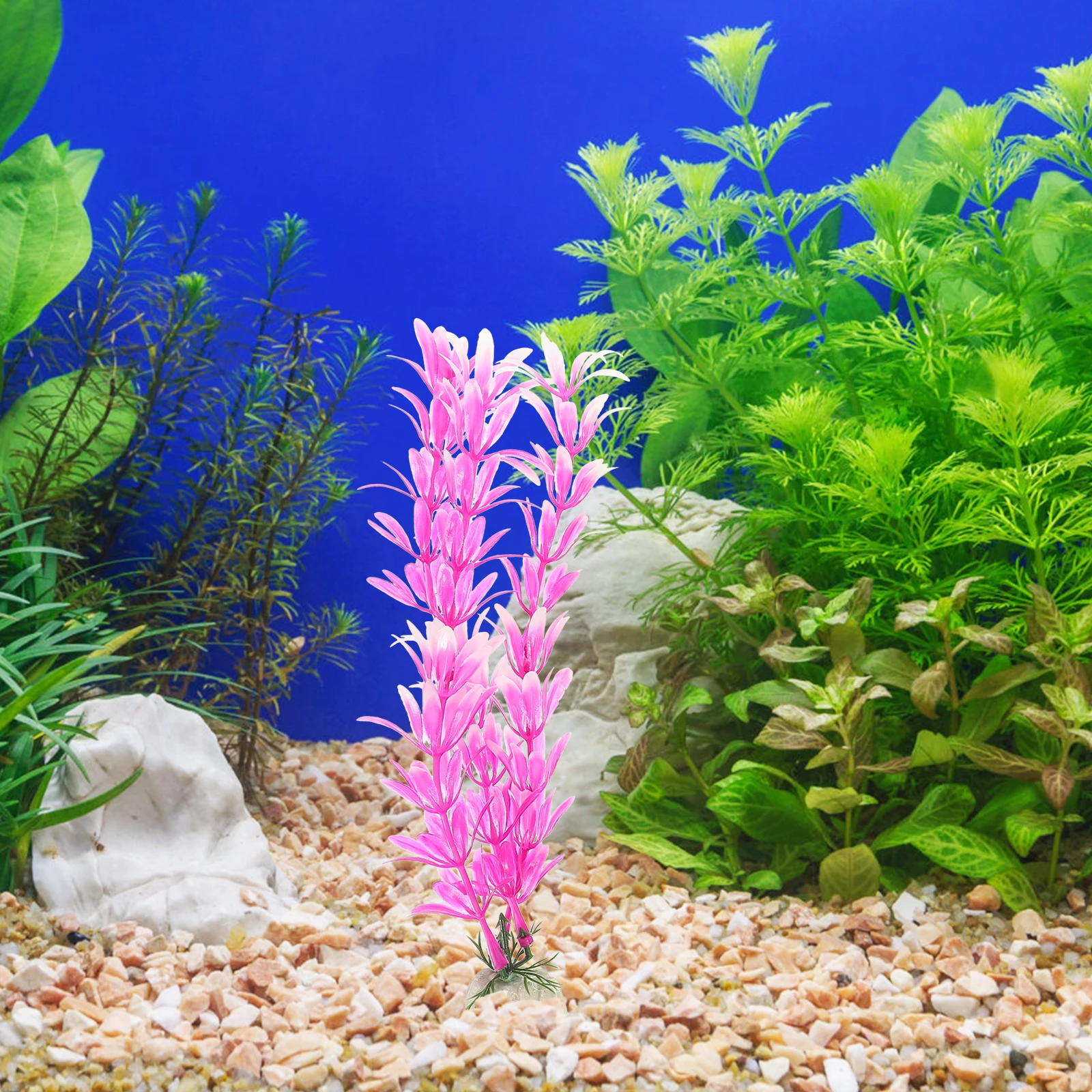 

20pcs Artificial Water Grass naments for Fish Tank Decor Aquarium Plants Lightweight Compact Fake Aquatic Plant Pet