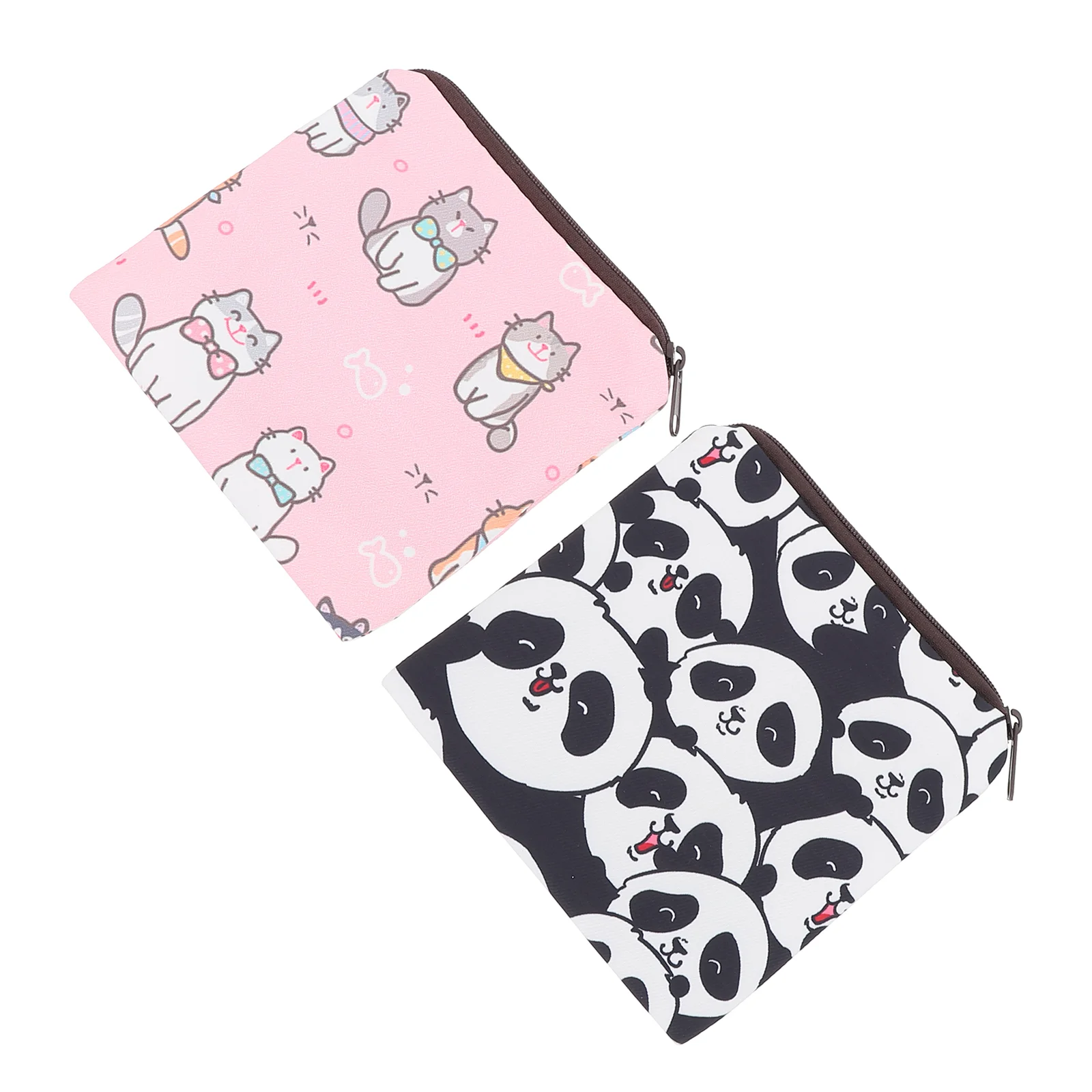 2 Pcs Sanitary Napkin Storage Bag Money Bags Menstrual Pad for Polyester Pads Holder