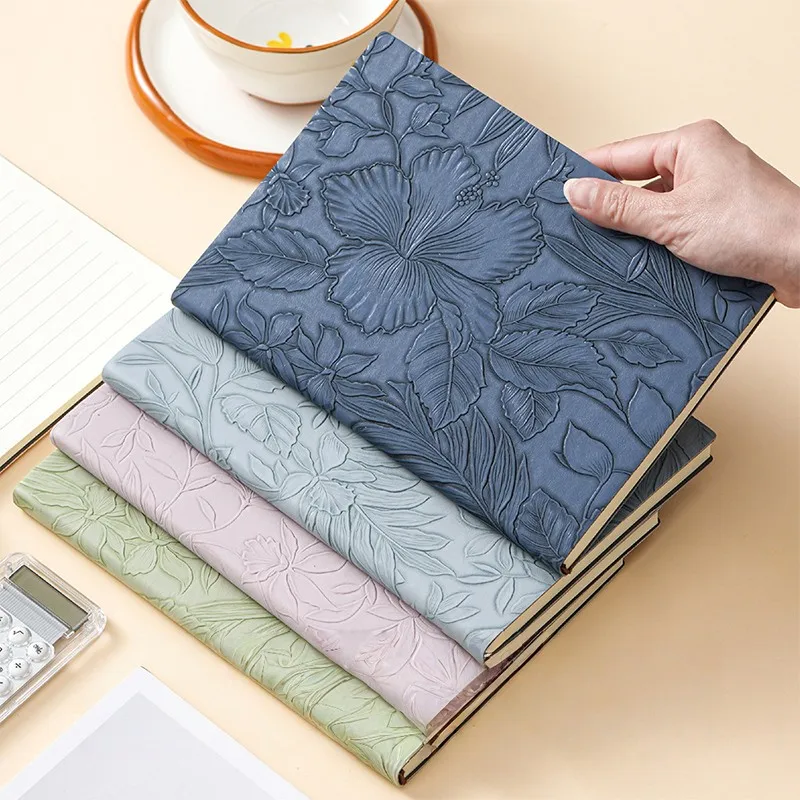 

Портативный винтажный блокнот из искусственной кожи с тиснением A5, дневник, планировщик, блокнот, журнал, записная книжка, канцелярские принадлежности