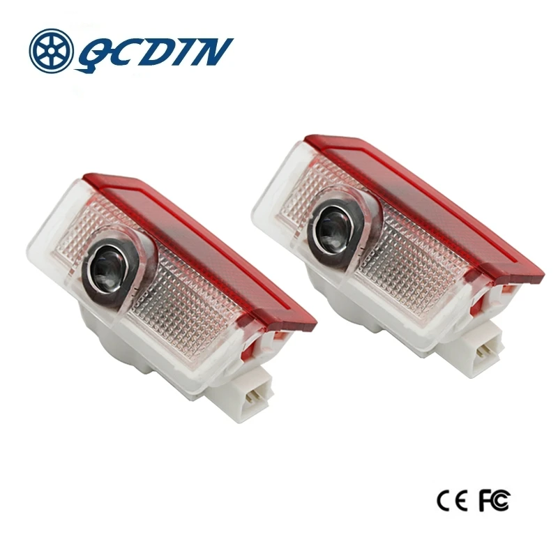 

QCDIN for Mercedes-Benz LED Logo Projector Lamp Door LED Puddle Lights for Mercedes GLC-Class X253 GLC200 GLC300 GLC43/63