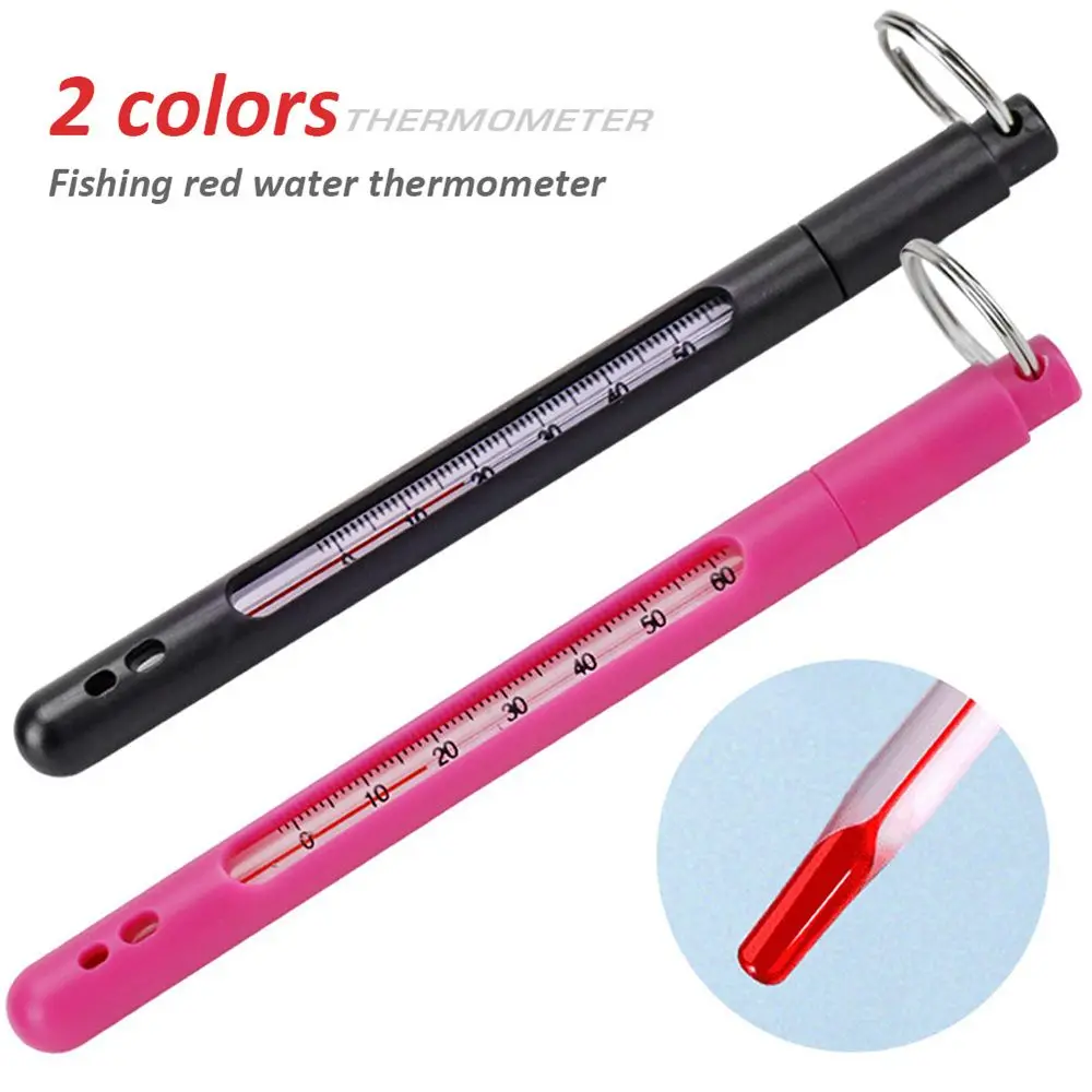 Fishing Thermometer Stream Water Temperature Measurement Fly Fishing Water Thermometer With Carabiner Angling Supplies Tackle view 2