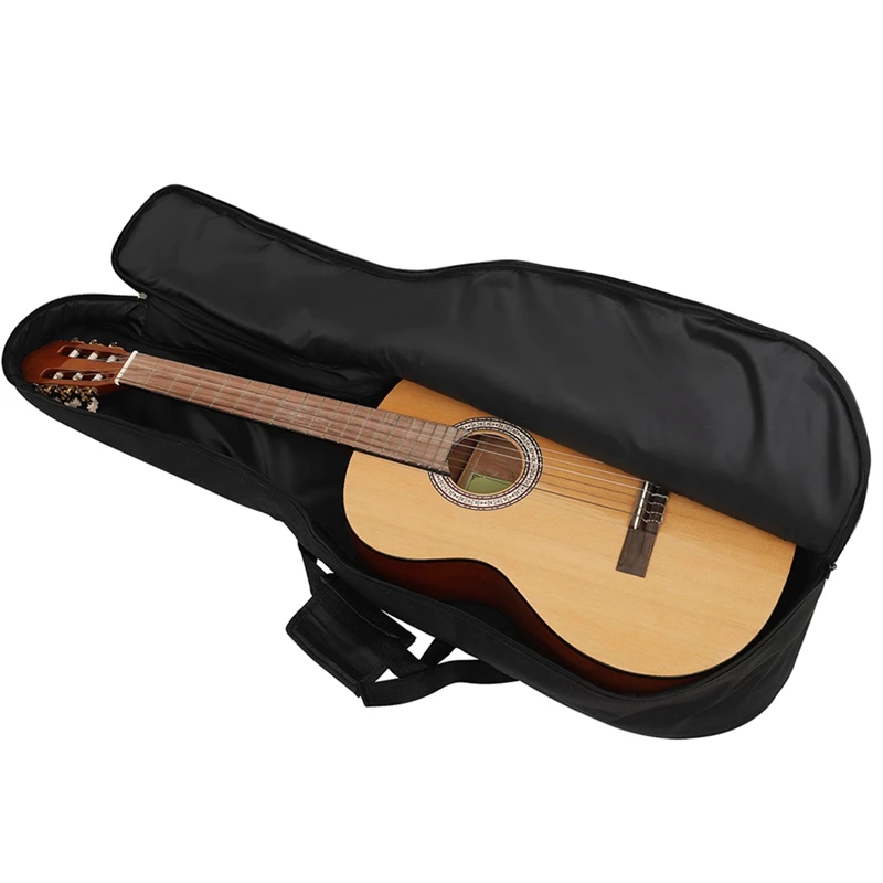 The New 41-Inch Guitar Bag 210 Lining Full Polyester Thin 8 Mm Thick Can Be Carried On Both Shoulders With Side Pockets-ABAF
